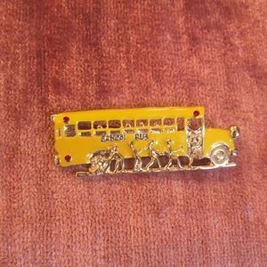 School Bus Brooch Pin